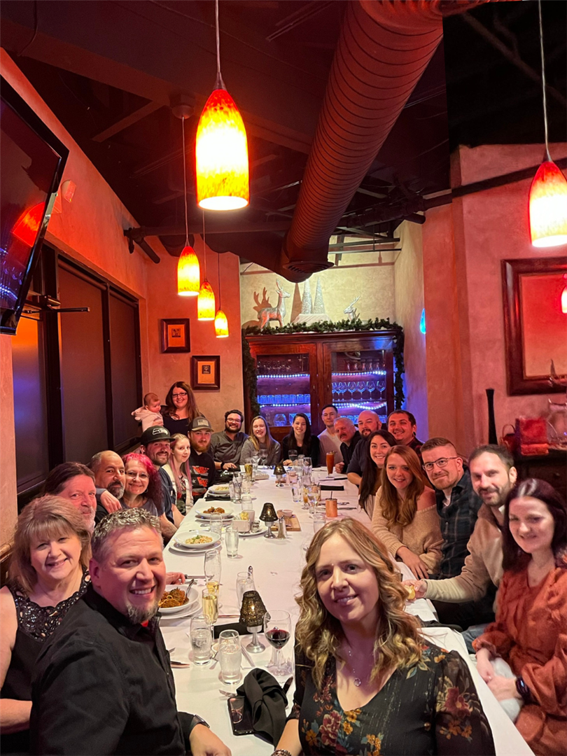 Graham Auto Repair Team Christmas Party 2021 at Toscano's Italian Grill in Puyallup, WA